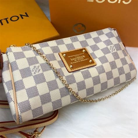 louis vuitton eva clutch damier replica|Louis Vuitton damier collection.